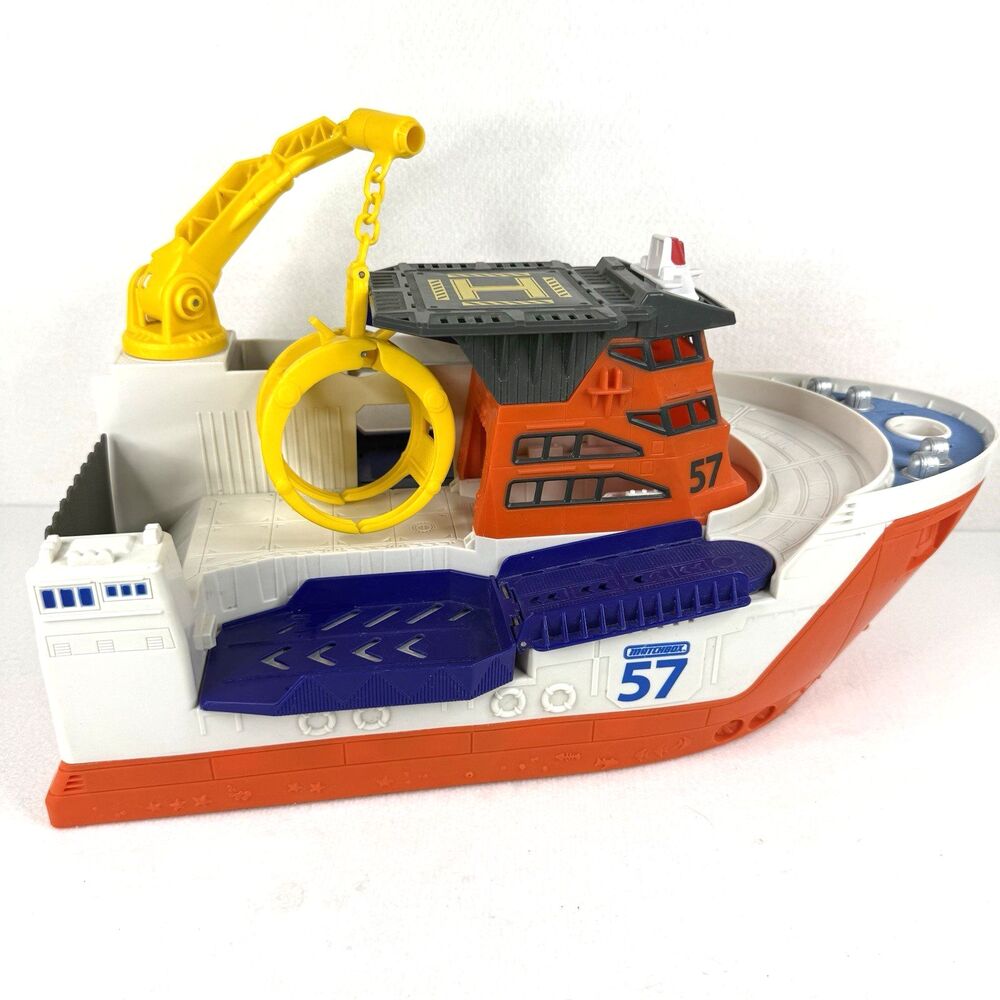 Matchbox Mission Marine Rescue Shark Ship Mattel 2013